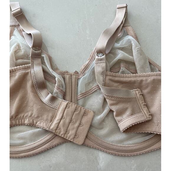 Wacoal Lace Full Figure Bra Style #855186, Size 38DDD, Toast Color - Picture 6 of 10